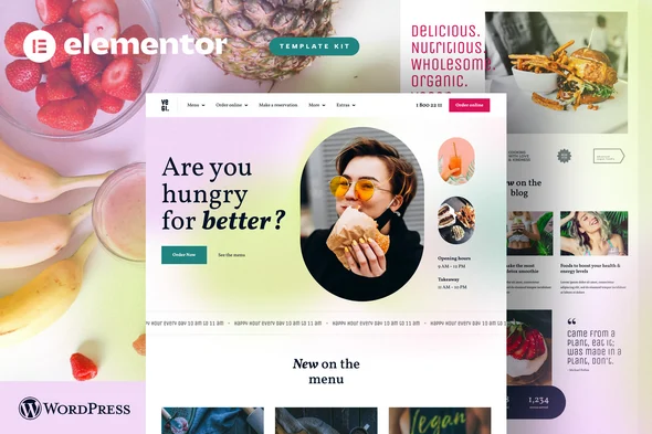 Vegi - Vegan Street Food Restaurant & Takeaway Elementor Template Kit