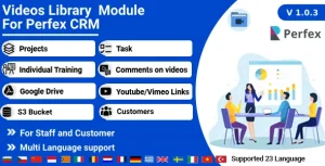 Video library module for Perfex Crm