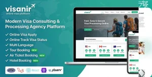 VisaNir-Modern Visa Consulting & Processing Agency Platform