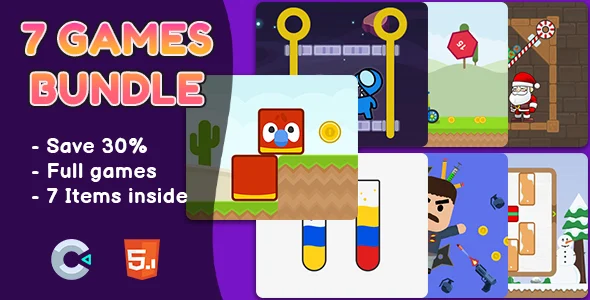 7 Games Bundle #2 - HTML5 Games | Construct 2 & 3
