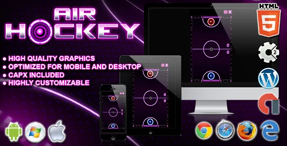 Air Hockey - HTML5 Construct 2 Game