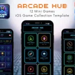 Arcade Hub - 12 Mini Games iOS Game Collection Template