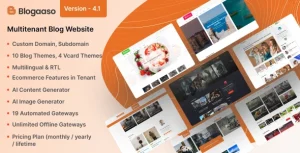 Blogaaso - Multitenant Blog Website Builder (SAAS)
