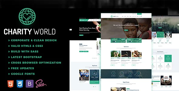 Charity World - Nonprofit HTML Template