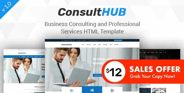 Consult HUB - Business Consulting and Professional Services HTML Template