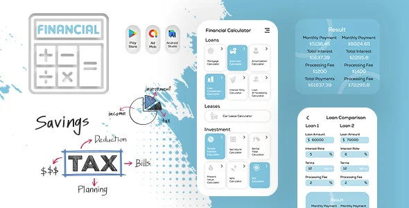 Financial Calculator Pro - Investment Calc - EMI Calculator - Loan Calculator