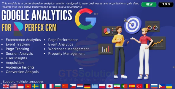 Google Analytics module for Perfex CRM