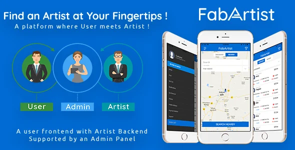 Hire for Work - Fab Artist iPhone | 2 Apps | Customer App + Artist App + Admin Panel | Freelancer