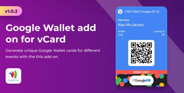 Infy vCard SaaS - Google Wallet Integration Add on