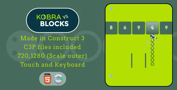 Kobra vs Blocks - HTML5 Casual game