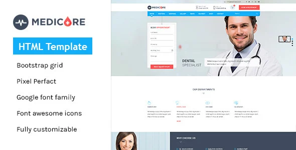 Medicare - Medical & Health HTML Template