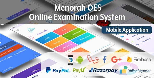 Menorah OES - Online Examination System Mobile App