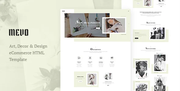 Mevo - Creative eCommerce HTML Template For Agency / Company / Studio