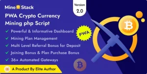 MineStack - PWA Crypto Currency Mining PHP Script
