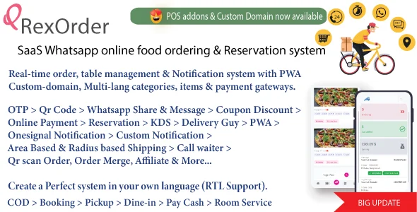 QrexOrder - Restaurant QR Menu - WhatsApp Ordering & Reservation SaaS Platform