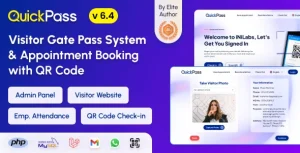 QuickPass - Appointment Booking & Visitor Gate Pass System With Qr Code