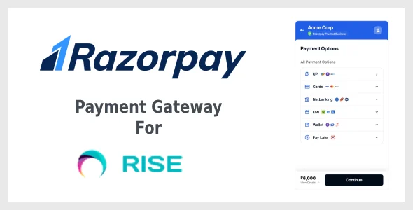 Razorpay Payment Gateway for RISE CRM