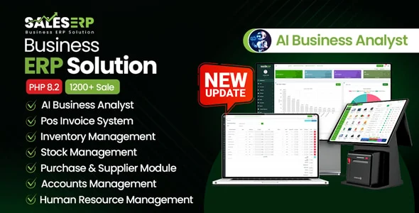 SalesERP - AI Powered Business ERP for Sales, Billing, Inventory, Accounting And HR