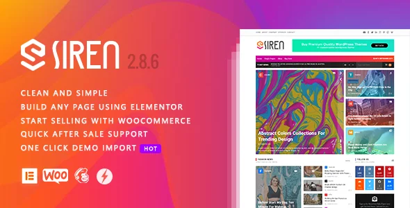Siren - News Magazine Elementor WordPress Theme
