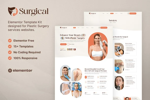 Surgical - Plastic Surgery Clinic Elementor Template Kit