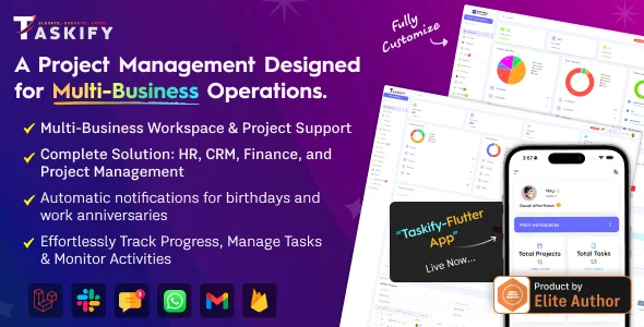 Taskify - Project Management - Task Management & Productivity Tool