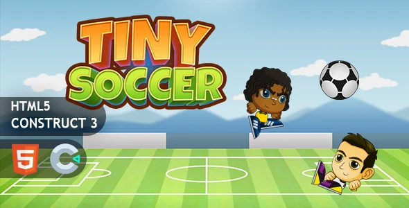 Tiny Soccer Construct 3 HTML5 Game