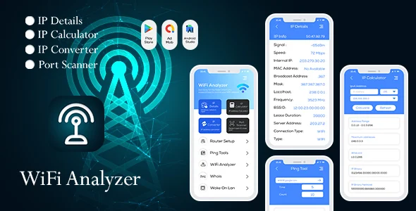 WiFi Analyzer - IP Tools - Network Analyzer - Network Tools - Network Scanner - WiFi Scanner