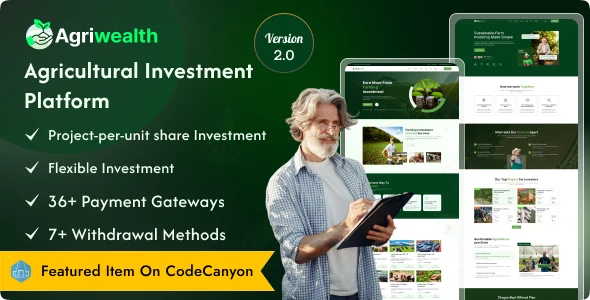 AgriWealth – Agricultural HYIP Investment and Ecommerce Solution