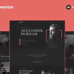 Alexander Durham – Portfolio Photography Elementor Pro Full Site Template Kit