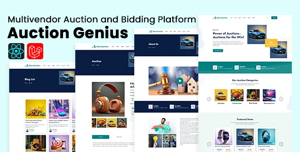 Auction Genius – Multivendor Auction and Bidding Platform