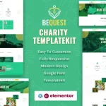 BEQUEST | Nonprofit Charity & Donation Elementor Template Kit