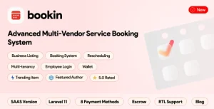 Bookin SaaS – Multi Vendor Service Booking System