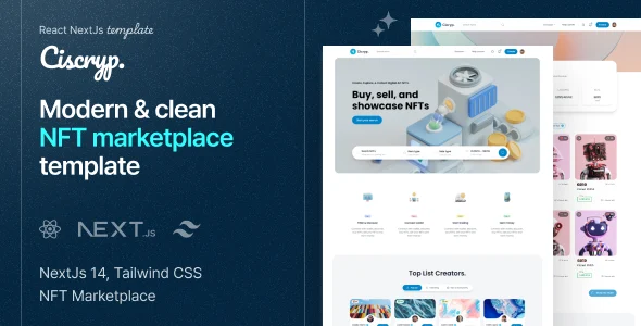 Ciscryp – NFT Marketplace NextJs React Template