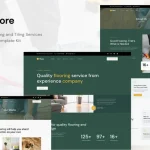 Flore – Flooring & Tiling Services Elementor Template Kit
