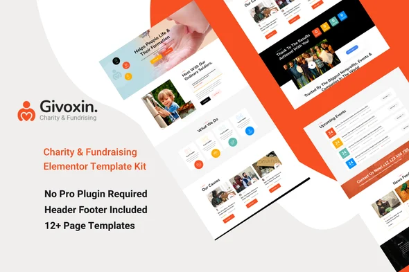 Givoxin – Charity Elementor Template Kit