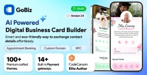 GoBiz - vCard SaaS Digital Business Card Builder