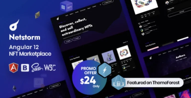 Netstorm – Angular 14 NFT Marketplace