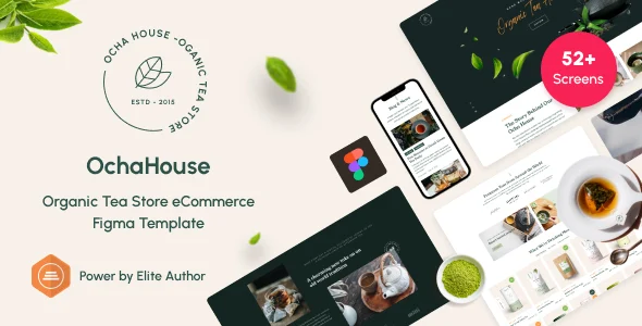 OchaHouse – Organic Tea Store eCommerce Figma Template