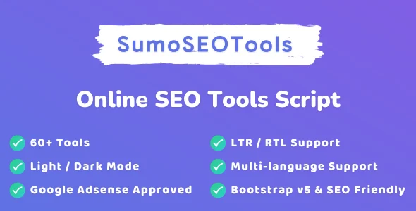 SumoSEOTools – Online SEO Tools Script