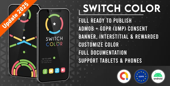 Switch Color – Unity | Admob + GDPR