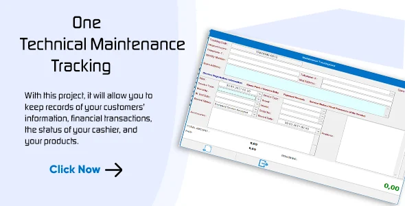 Technical Service Maintenance and Repair Program for Layered Architecture and C# Winforms