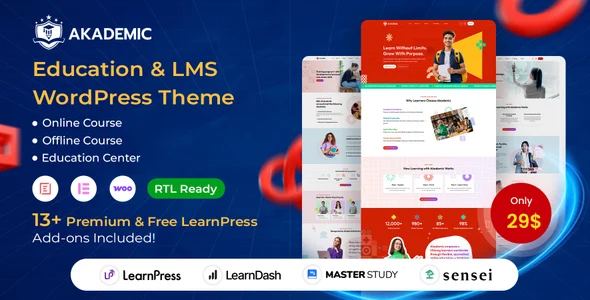 Akademic – Education LMS WordPress Theme