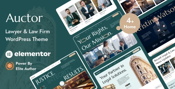 Auctor – Lawyer & Attorney WordPress Theme