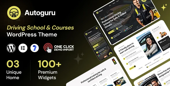 Autoguru – Driving School WordPress Theme