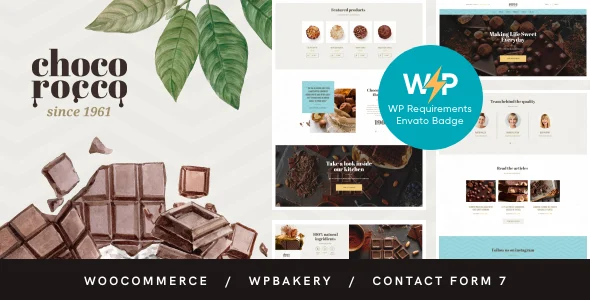 ChocoRocco | Chocolate & Candy Sweets Shop WordPress Theme