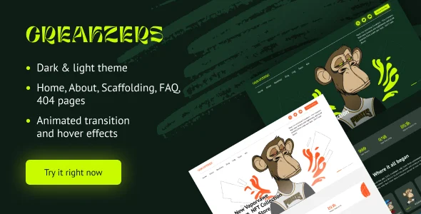 Creakzers – NFT Project Marketing Website