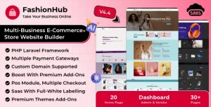 FashionHub SaaS – eCommerce Website Builder For Seamless Online Business