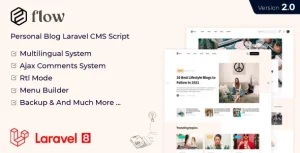 Flow – Laravel Personal Multilingual Blog Script
