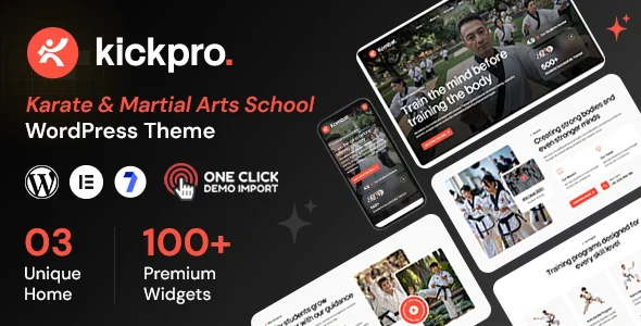 Kickpro – Karate & Martial Arts School WordPress Theme