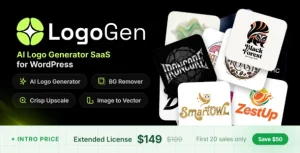 LogoGenAI – AI Logo Generator SaaS (WordPress)